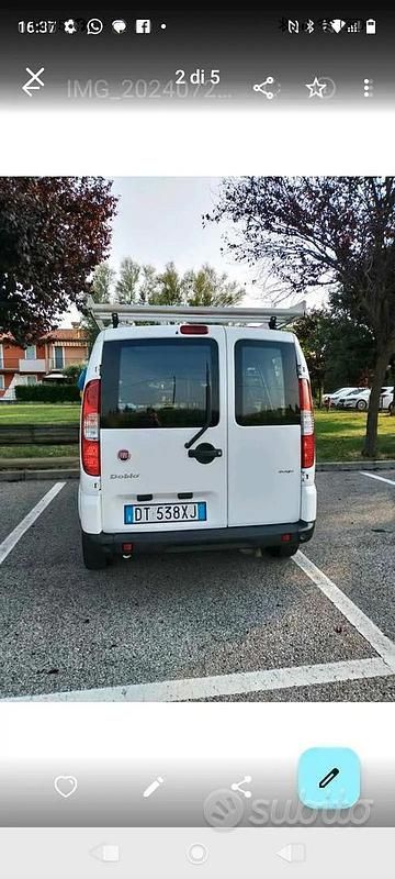 Usata Fiat Doblò 105 CV (77 kW) 2009 Bianco Monovolume