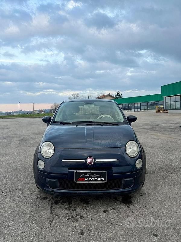 Usata Fiat 500 69 CV (50 kW) 2009 Blu Cabrio