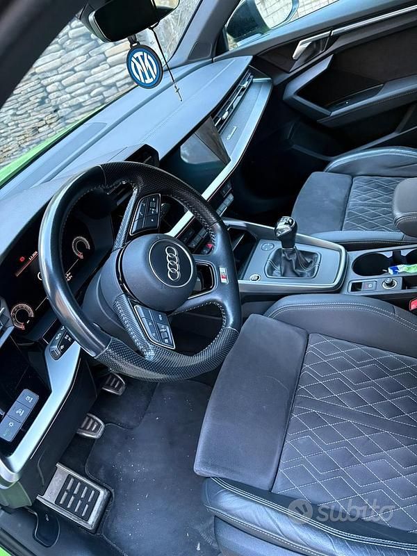 Usata Audi A3 Black Edition 2020 Verde Berlina