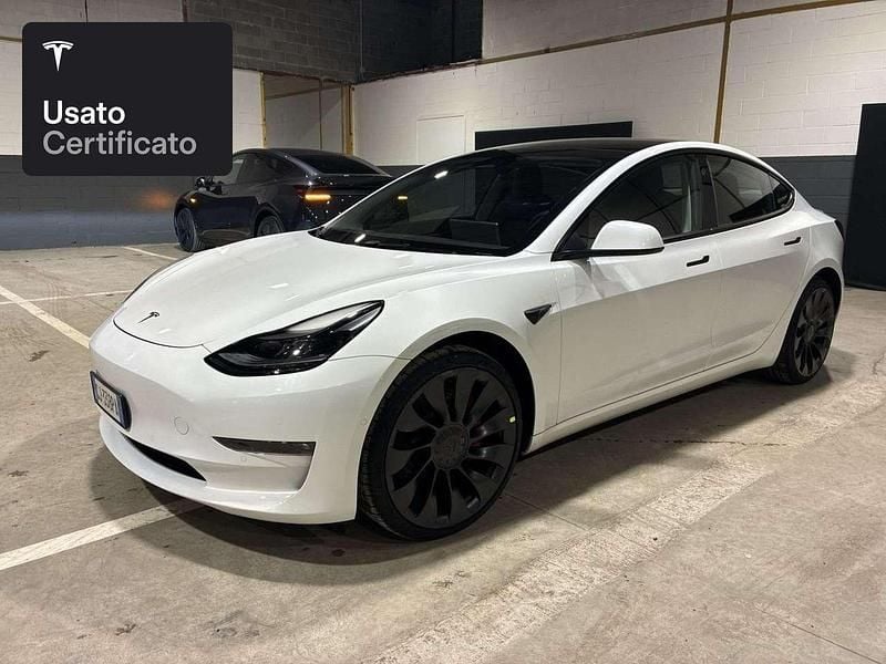 Usata Tesla Model 3 Performance 377 kW (513 CV) 2022 Pearl white multicoat Berlina
