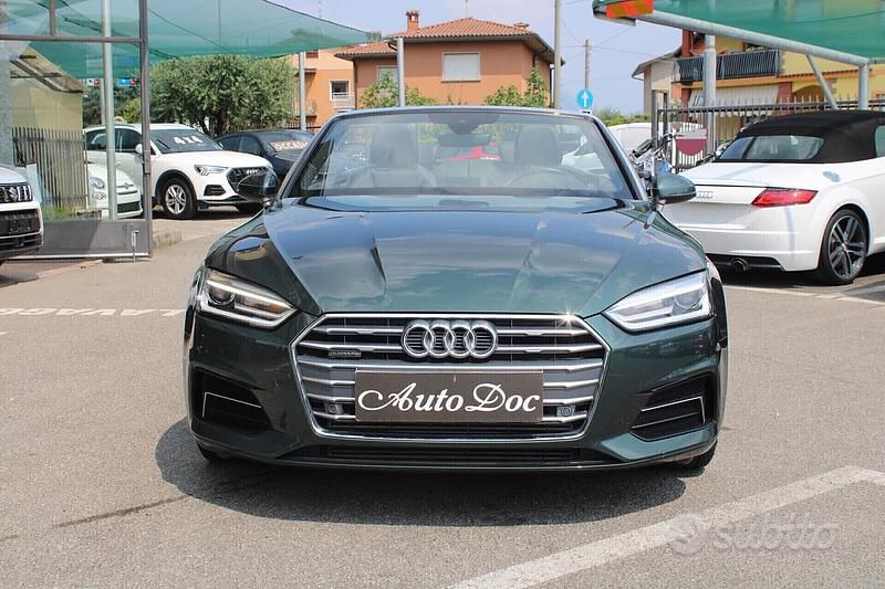 Usata Audi A5 Cabriolet Sport 286 CV (210 kW) 2019 Verde Cabrio