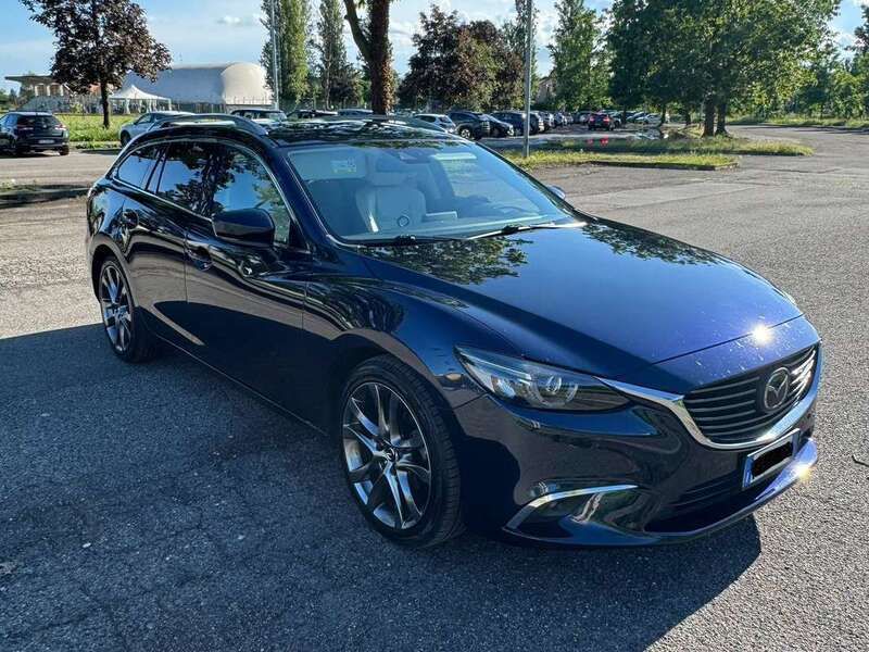 Blu/azzurro Usata 2017 Mazda 6 Exceed Station wagon | 9500 € (Buon prezzo) - Immagine 1/4
