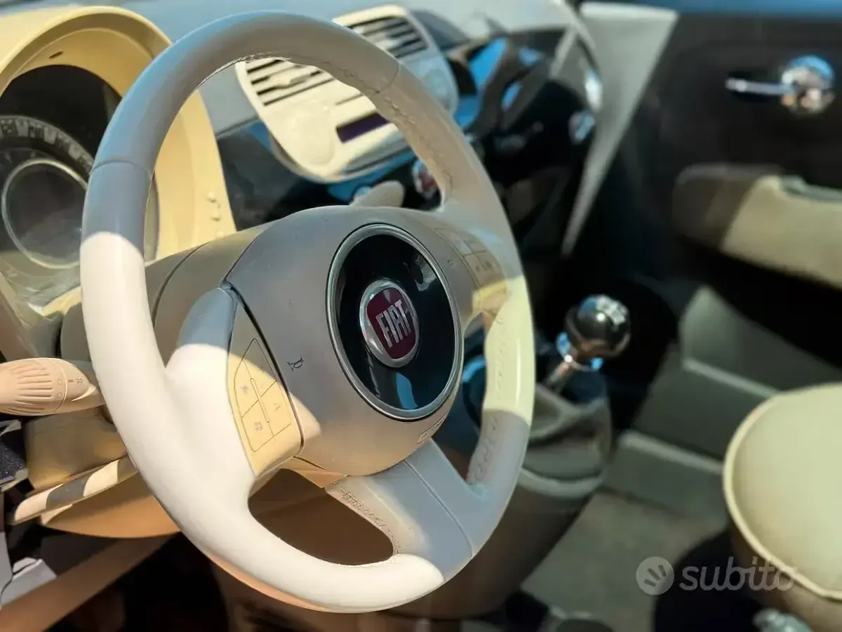 Usata Fiat 500 Lounge 69 CV (50 kW) 2009 Nero Cabrio