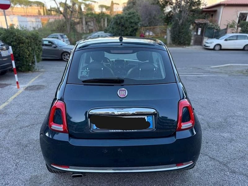 Usata Fiat 500 Lounge 95 CV (69 kW) 2017 Blu/azzurro Utilitaria