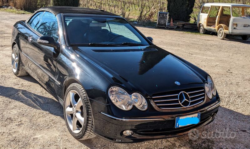 Usata Mercedes CLK200 2003 Nero Cabrio