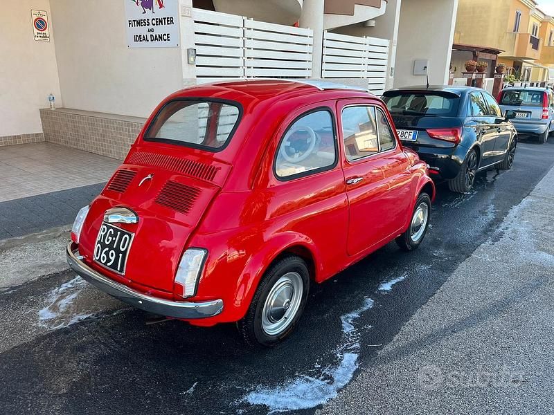 Usata Fiat 500 1960 Rosso Utilitaria