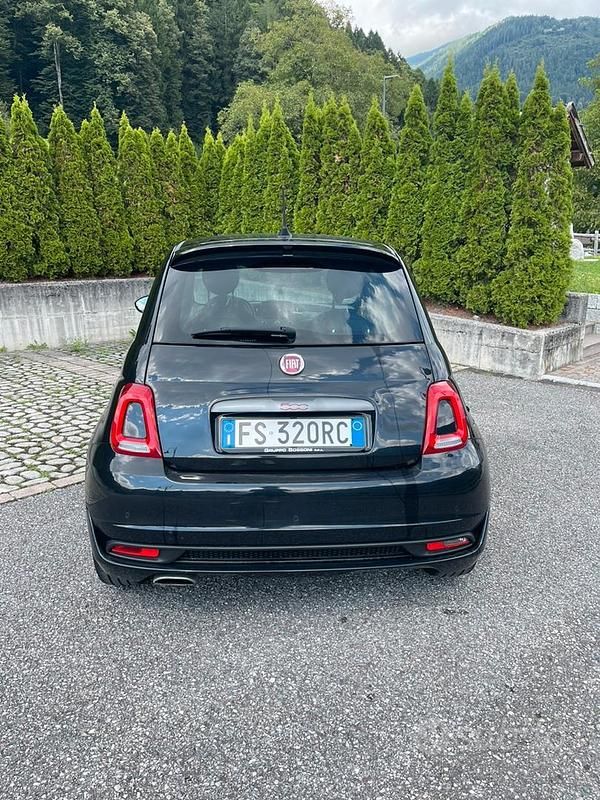Nero Usata 2018 Fiat 500S Due volumi | 11.300 € (Buon prezzo) - Immagine 1/4