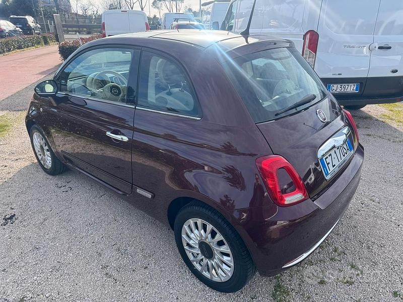 Usata Fiat 500 Lounge 69 CV (50 kW) 2019 Rosso Utilitaria