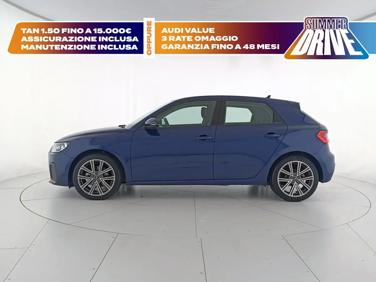 Usata Audi A1 Sportback Business 110 CV (80 kW) 2023 Blu navarra metallizzato Utilitaria