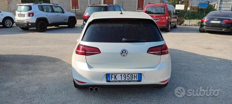 Usata VW Golf VII GTD 184 CV (135 kW) 2014 Bianco Berlina