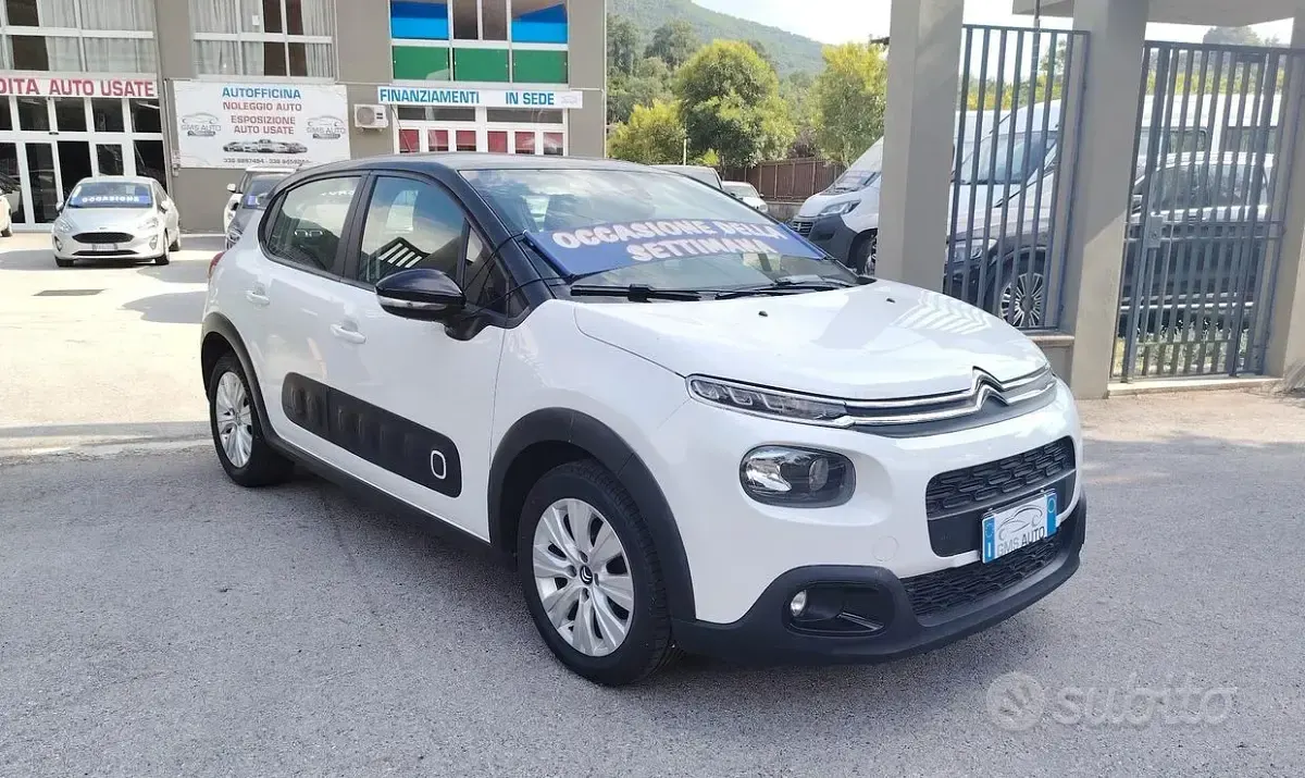 Usata Citroën C3 PureTech 83 CV (61 kW) 2019 Bianco Utilitaria