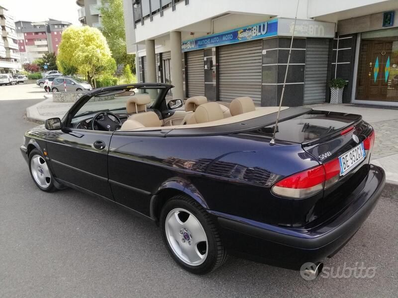 Usata Saab 9-3 Cabriolet 131 CV (96 kW) 1998 Blu Cabrio