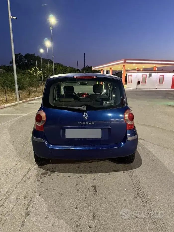 Usata Renault Modus 85 CV (62 kW) 2005 Blu Monovolume