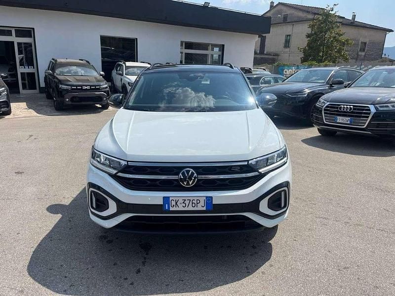 020bianco avorio tristrato Usata 2022 VW T-Roc R-line SUV | 23.999 € (Buon prezzo) - Immagine 1/4
