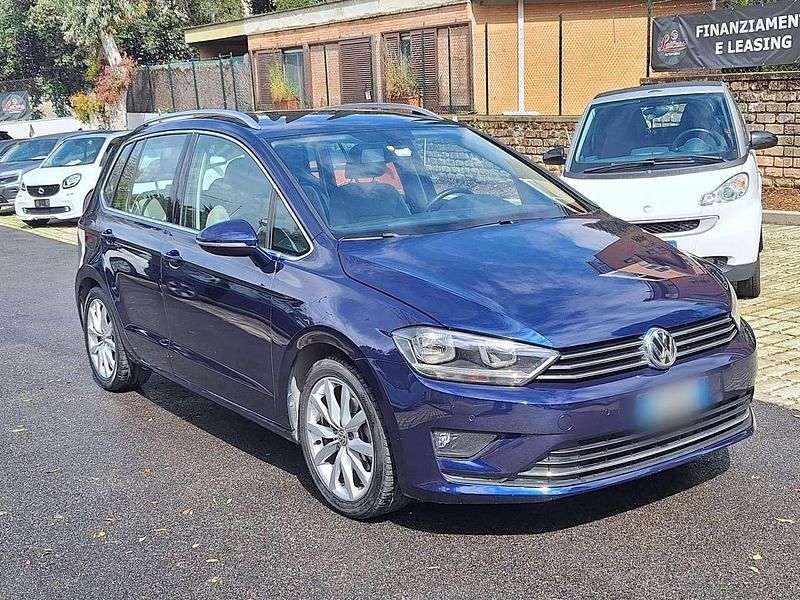 Usata VW Golf Sportsvan Highline 150 CV (110 kW) 2017 Blu/azzurro Monovolume