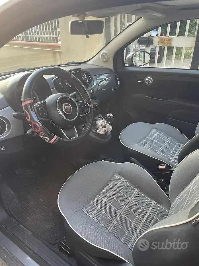Usata Fiat 500 Lounge 69 CV (50 kW) 2018 Grigio Utilitaria