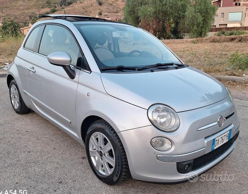 Usata Fiat 500 75 CV (55 kW) 2009 Grigio Utilitaria