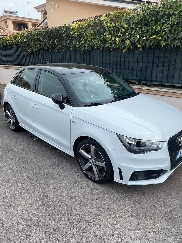 Usata Audi A1 S-Line 90 CV (66 kW) 2014 Bianco Utilitaria