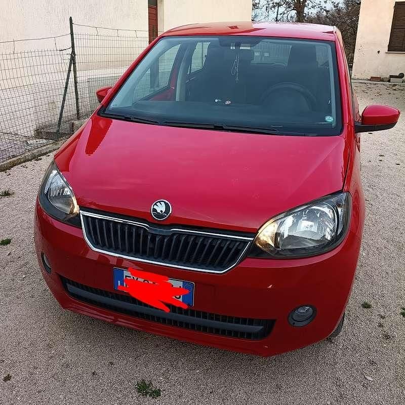 Usata Skoda Citigo G-TEC Elegance 68 CV (50 kW) 2014 Rosso Utilitaria