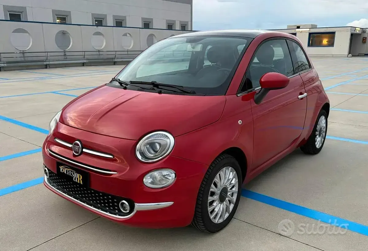 Usata Fiat 500 Lounge 95 CV (69 kW) 2018 Rosso Berlina