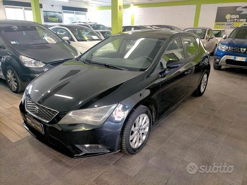 Usata Seat Leon Business 104 CV (76 kW) 2014 Nero Berlina