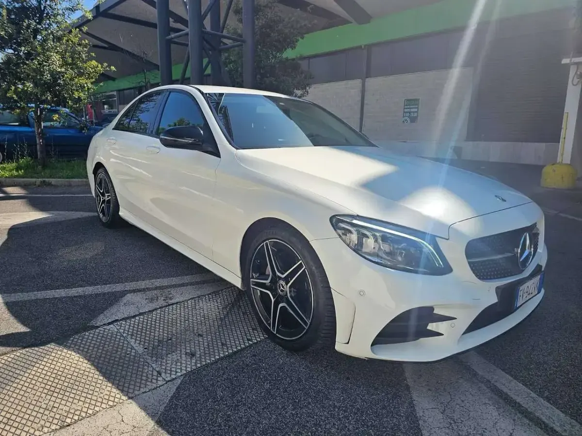 Usata Mercedes C220 Premium Plus 194 CV (142 kW) 2019 Bianco Berlina