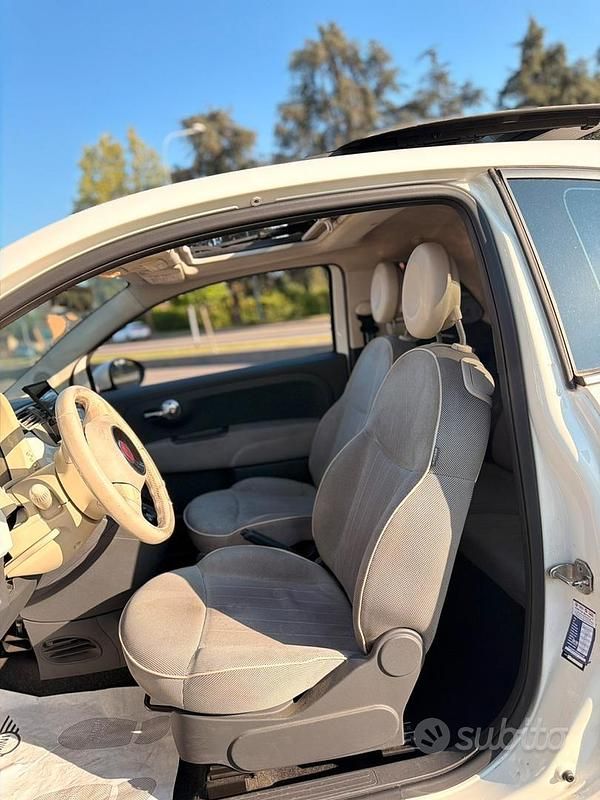 Usata Fiat 500 69 CV (50 kW) 2009 Bianco Cabrio