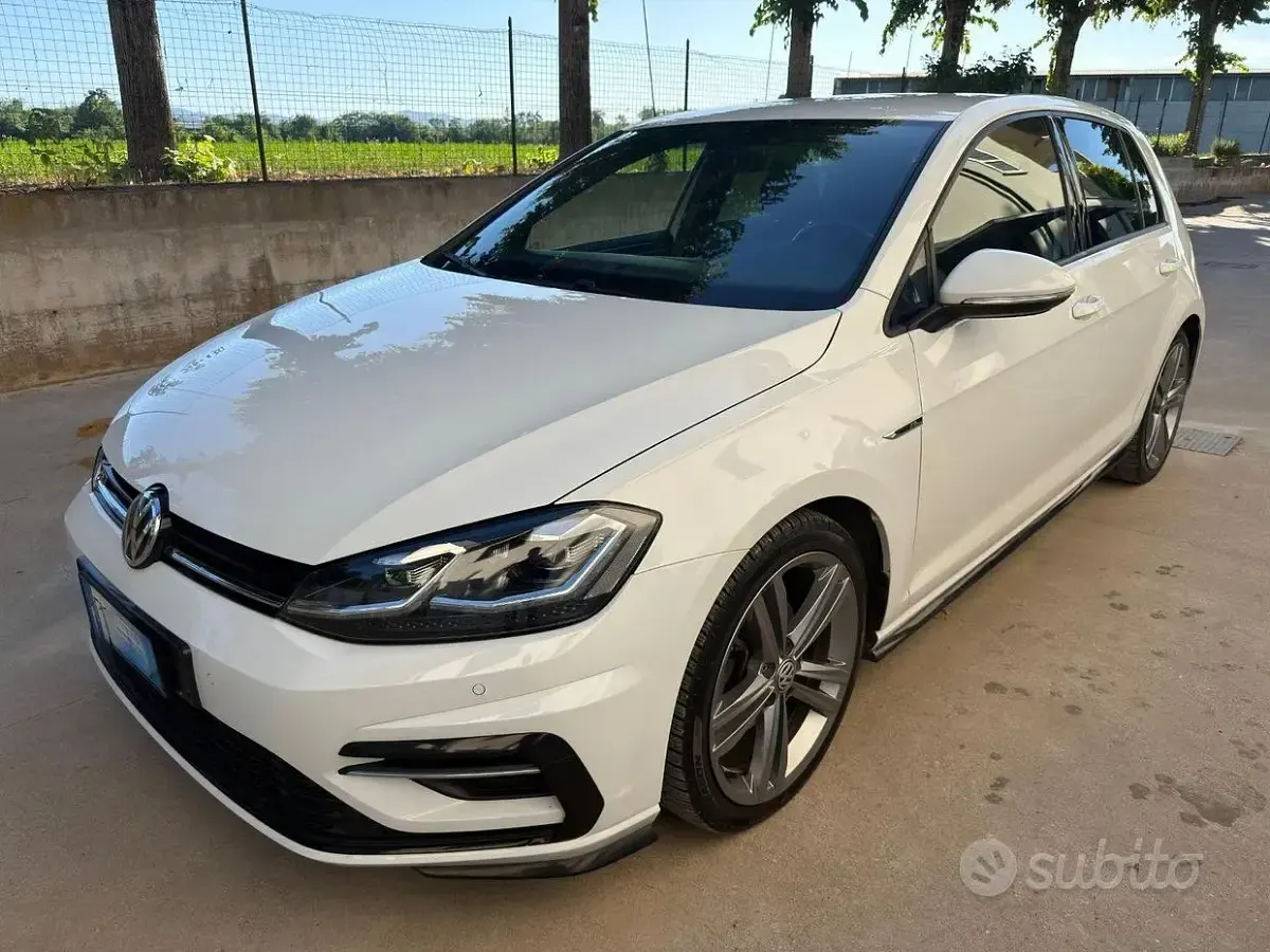 Usata VW Golf VII 150 CV (110 kW) 2019 Bianco Berlina