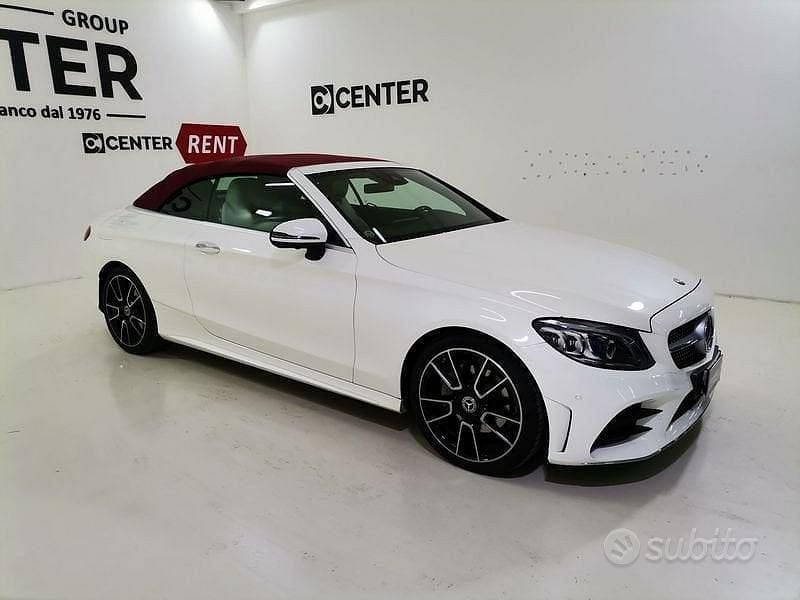 Usata Mercedes C200 Premium Plus 184 CV (135 kW) 2019 Bianco Cabrio