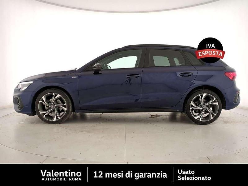 Usata Audi A3 e-tron S-Line 150 CV (110 kW) 2022 Blu/azzurro Utilitaria