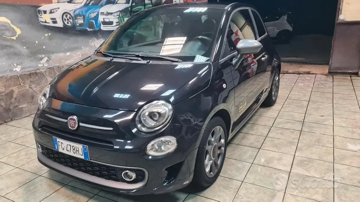 Usata Fiat 500S S 95 CV (69 kW) 2016 Nero Berlina