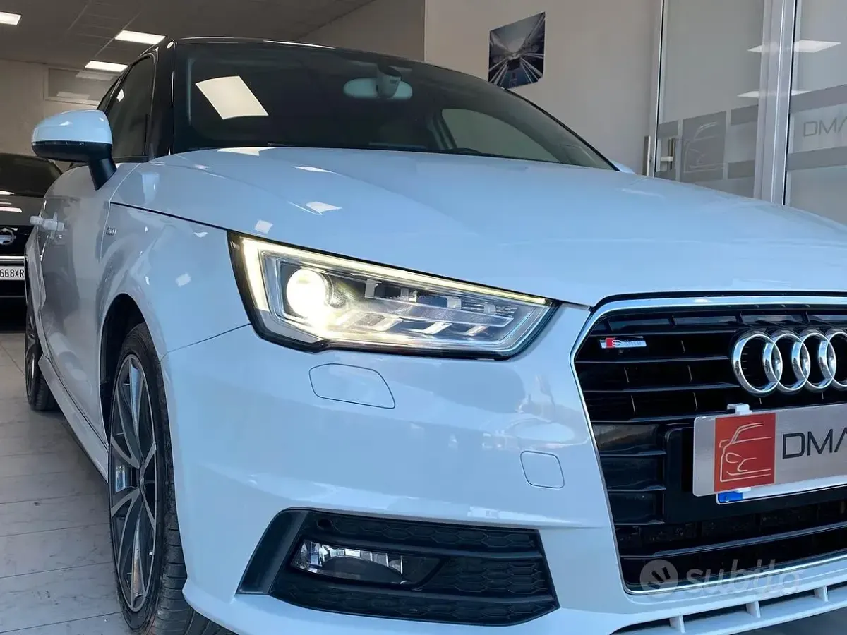 Usata Audi A1 S-Line 90 CV (66 kW) 2018 Bianco Berlina