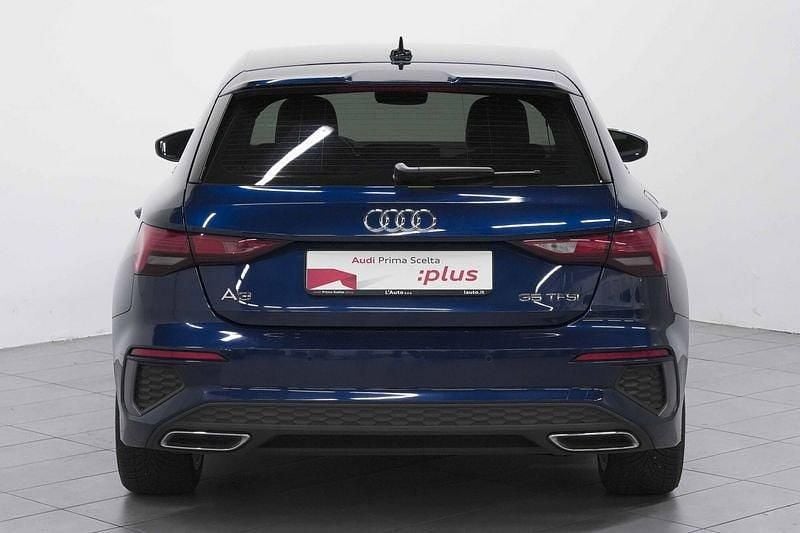 Usata Audi A3 Sportback S-Line 150 CV (110 kW) 2020 Blu Utilitaria