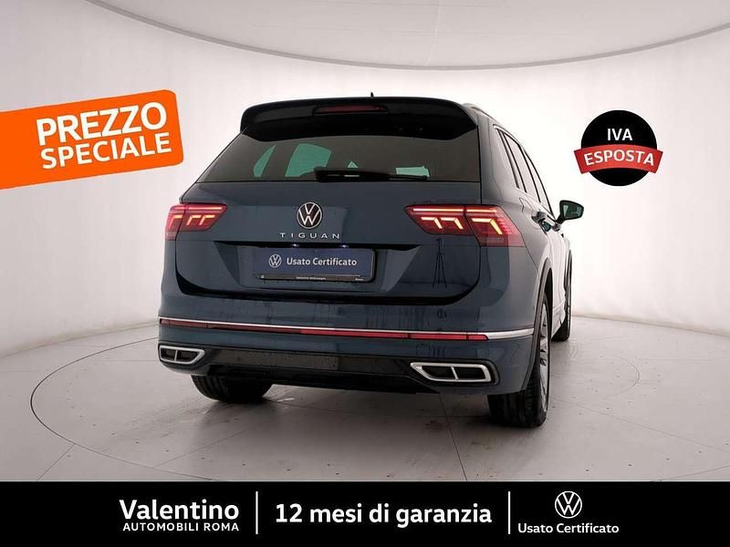 Usata VW Tiguan R-line 150 CV (110 kW) 2021 Blu SUV
