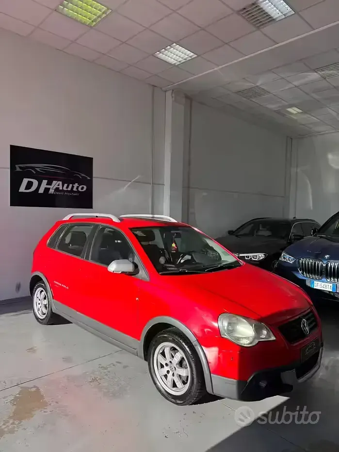 Usata VW Polo Cross 69 CV (50 kW) 2007 Rosso Utilitaria