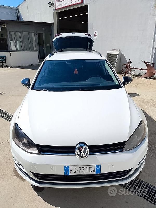 Usata VW Golf VII 90 CV (66 kW) 2017 Bianco Station wagon