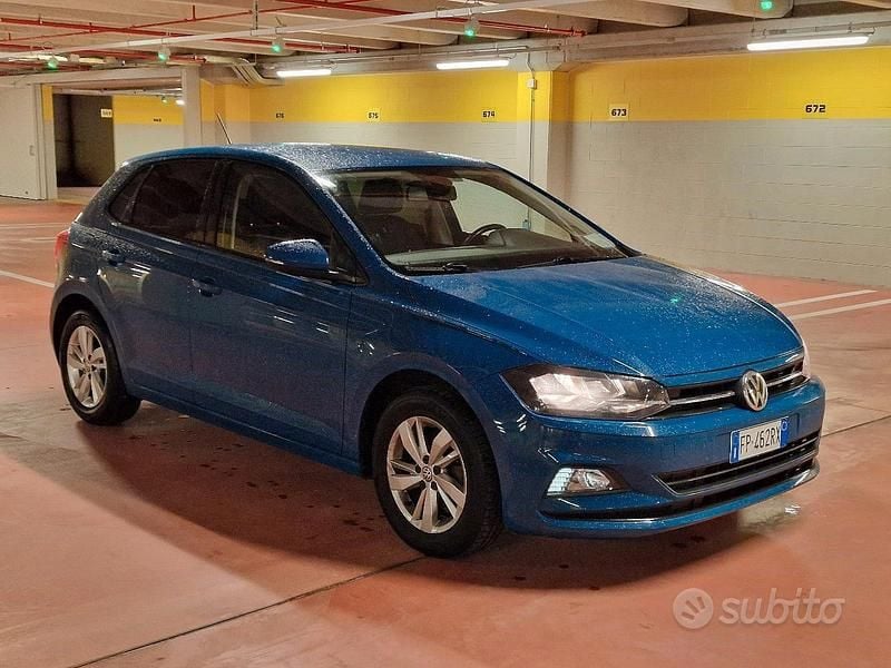 Usata VW Polo 65 CV (47 kW) 2018 Blu Utilitaria