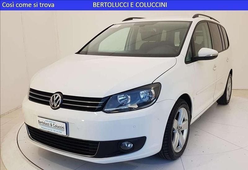 Usata VW Touran Comfortline 105 CV (77 kW) 2012 Bianco Monovolume