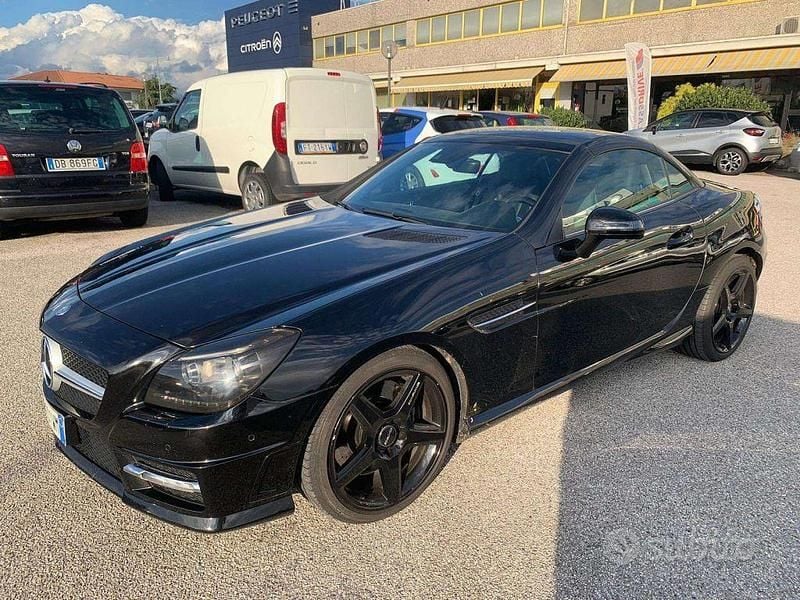 Usata Mercedes SLK250 Premium 204 CV (150 kW) 2012 Nero Cabrio