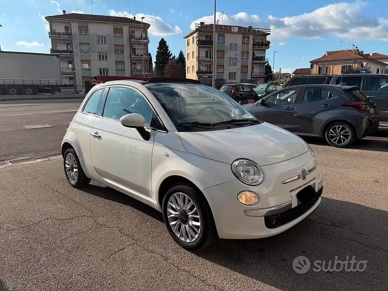 Usata Fiat 500C Lounge 69 CV (50 kW) 2014 Bianco Cabrio