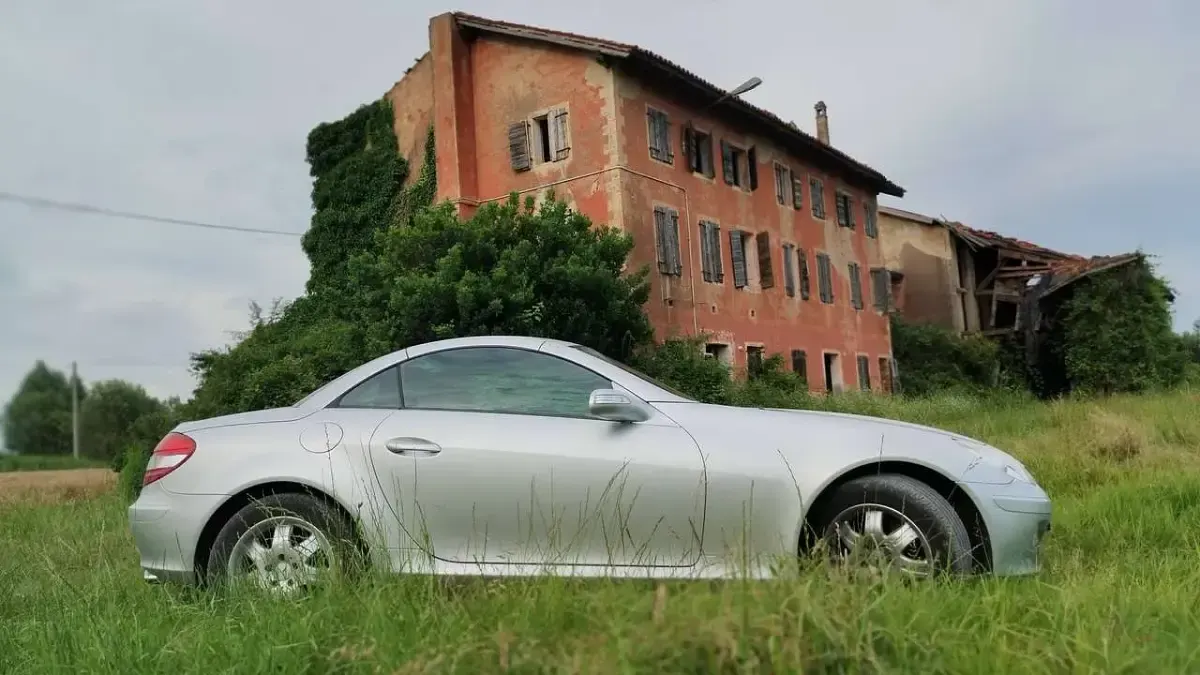 Usata Mercedes SLK200 Chrome 163 CV (119 kW) 2006 Argento Cabrio