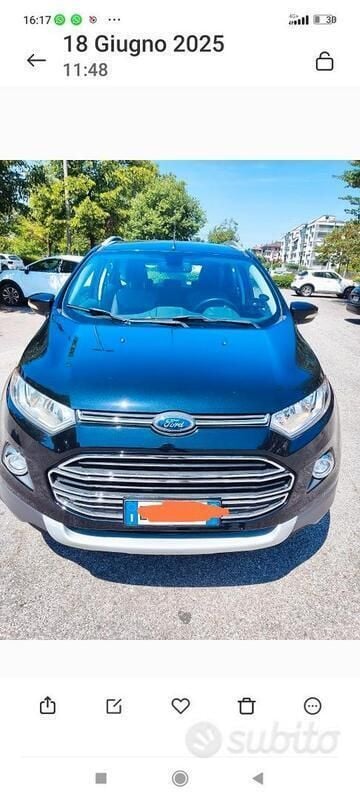 Nero Usata 2014 Ford Ecosport SUV | 7000 € (Ottimo prezzo) - Immagine 1/4