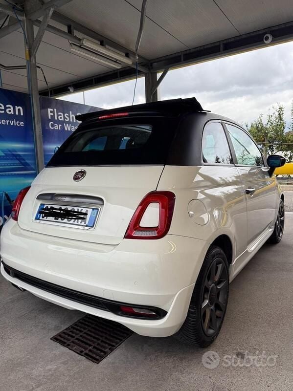 Usata Fiat 500S 95 CV (69 kW) 2017 Bianco Cabrio