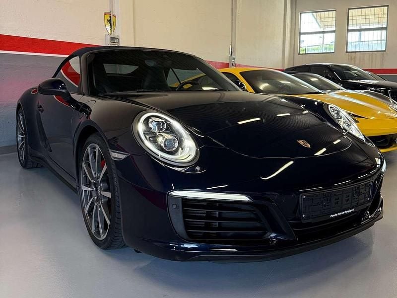 Blu/azzurro Usata 2016 Porsche 911 Carrera 4S Cabriolet Cabrio | 95.900 € (Ottimo prezzo) - Immagine 1/4