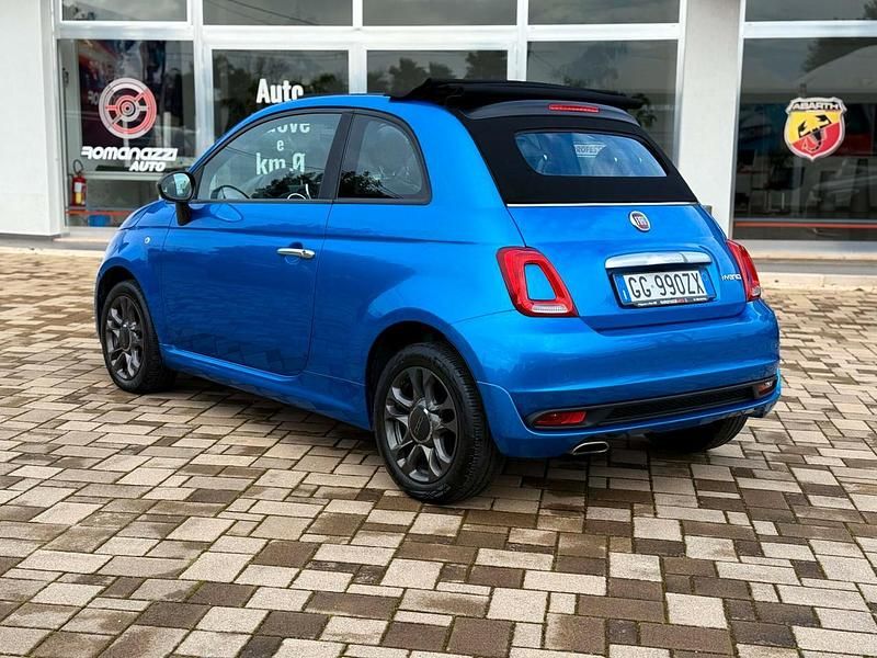 Usata Fiat 500 69 CV (50 kW) 2021 Blu Cabrio