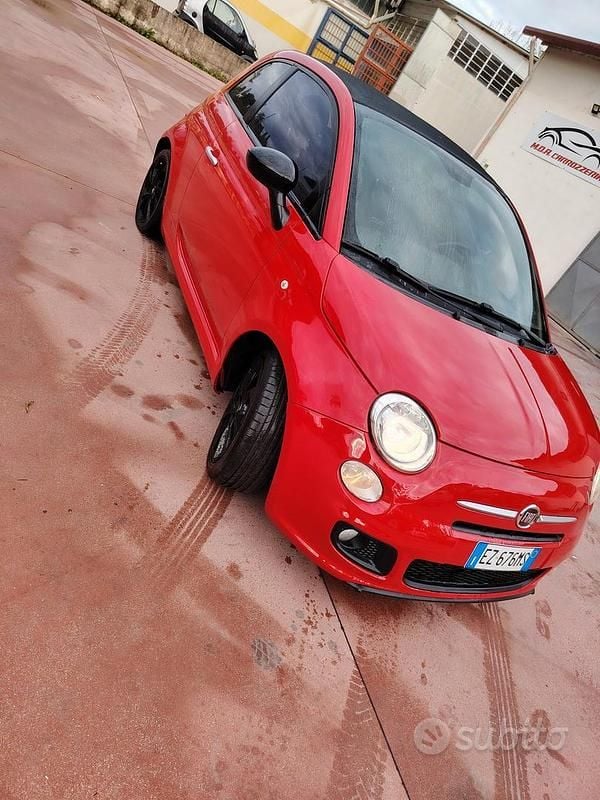 Usata Fiat 500 Sport 69 CV (50 kW) 2014 Rosso Cabrio
