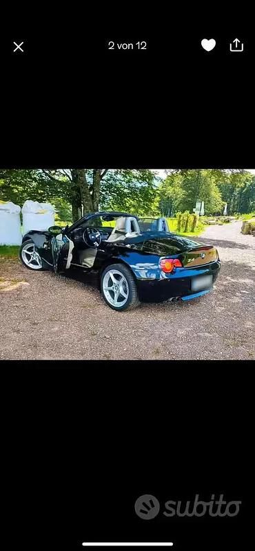 Usata BMW Z4 Performance 231 CV (169 kW) 2004 Nero Cabrio