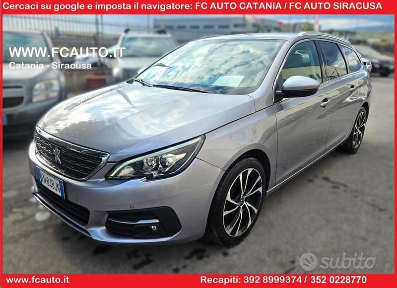 Usata Peugeot 308 SW GT-line 120 CV (88 kW) 2018 Grigio Station wagon