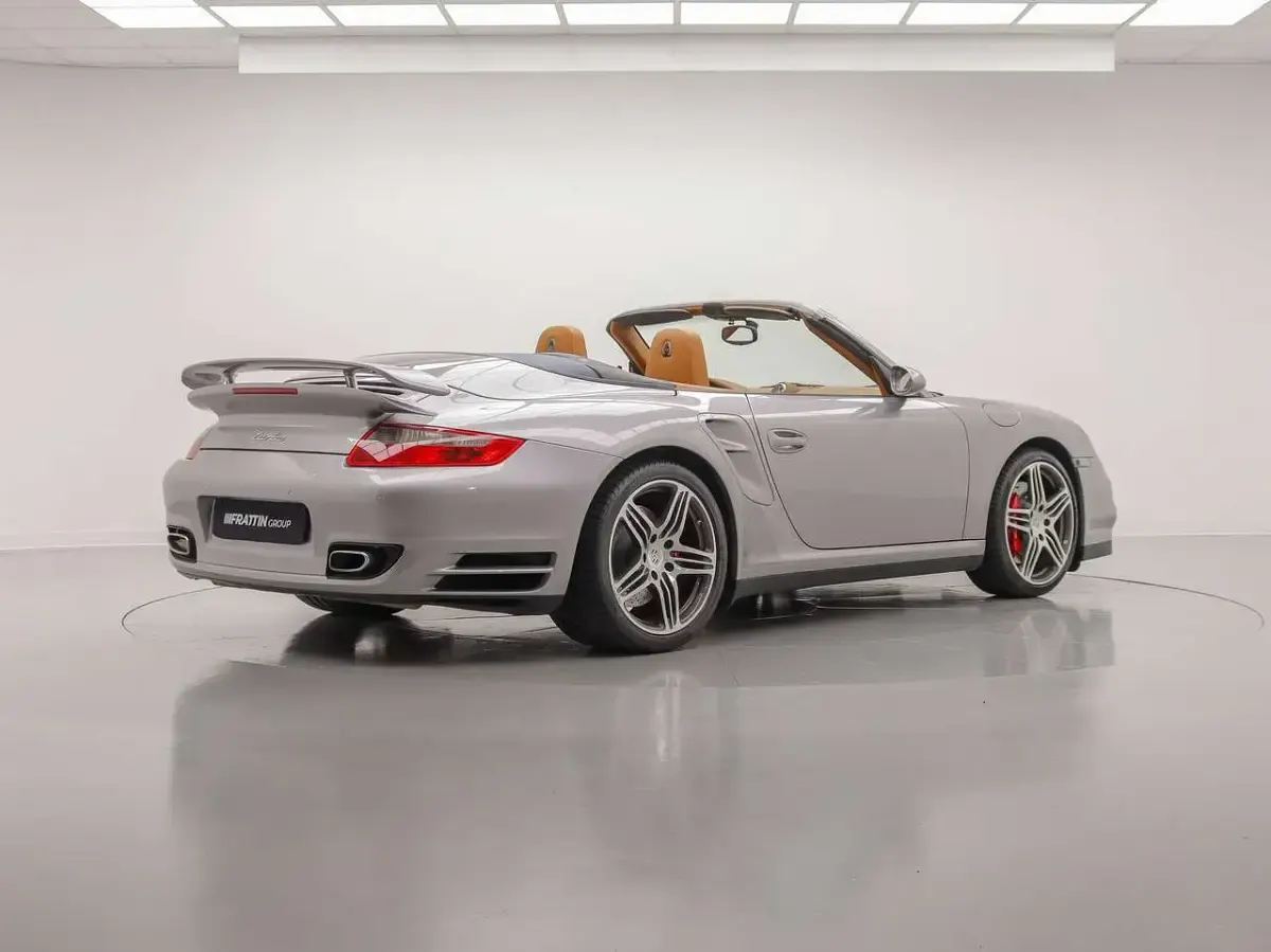 Usata Porsche 997 Turbo 480 CV (353 kW) 2008 Argento gt Cabrio