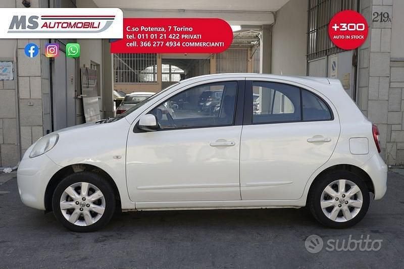 Usata Nissan Micra Acenta 80 CV (58 kW) 2011 Bianco Utilitaria